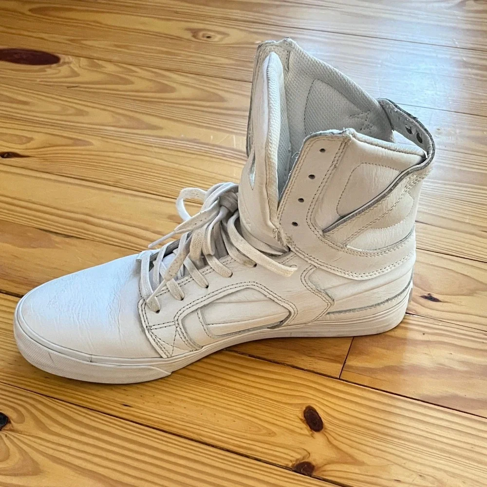 Supra Skytop II Chad Muska 002 Mens 10 White Leather High Top Sneakers S01060 - Picture 9 of 16